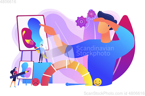 Image of Emotional design concept vector illustration