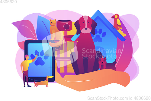 Image of Pet services concept vector illustration