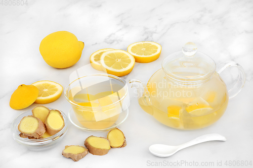 Image of Lemon and Ginger Tea for Immune Boost