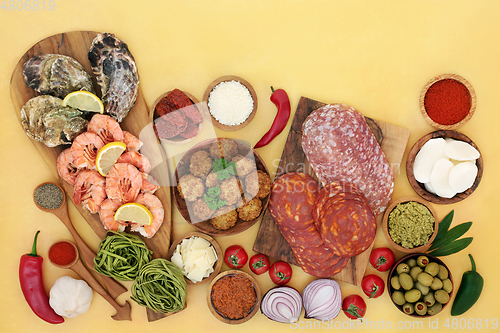 Image of Mediterranean Healthy Diet Food Collection 