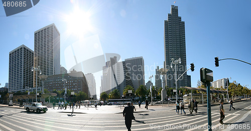 Image of Panoramic photo of the Financial District in San Francisco