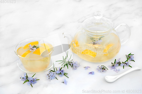 Image of  Lemon and Rosemary Herbal Tea for Immune Boost
