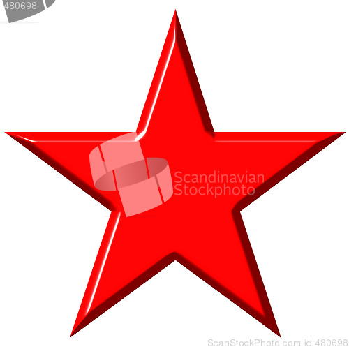 Image of 3D Cummunist Red Star