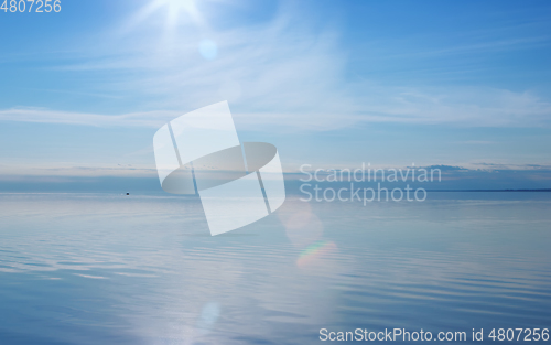 Image of Evening Summer Seascape in Sunshine