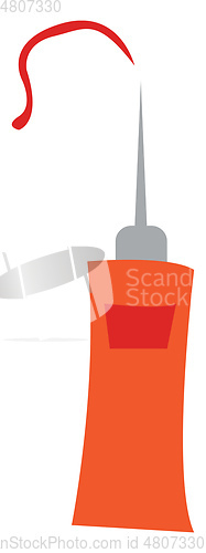 Image of acrilic color tube vector or color illustration