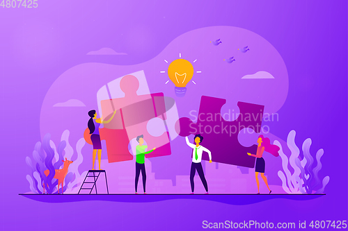 Image of Collaboration concept vector illustration