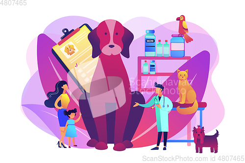 Image of Vet clinic concept vector illustration