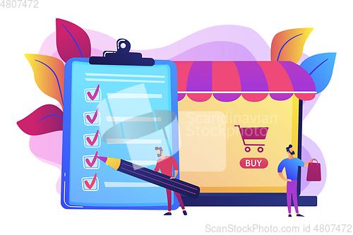 Image of Purchase agreement concept vector illustration