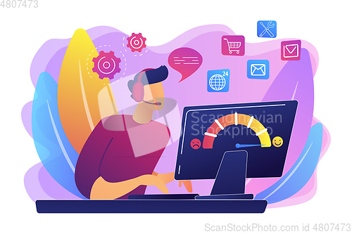 Image of Customer care concept vector illustration