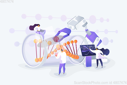 Image of Genetic engineering concept vector illustration