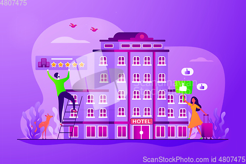 Image of Lifestyle hotel concept vector illustration
