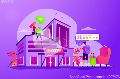 Image of Design hotel concept vector illustration