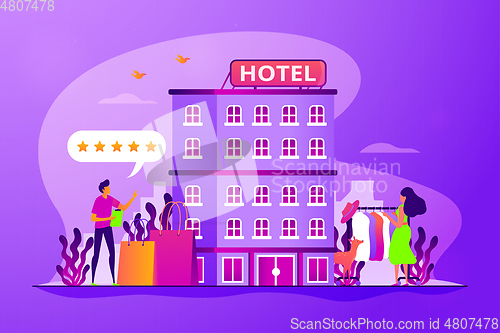 Image of Boutique hotel concept vector illustration