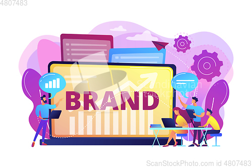 Image of Branded workshop concept vector illustration