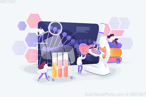 Image of Genetic testing concept vector illustration