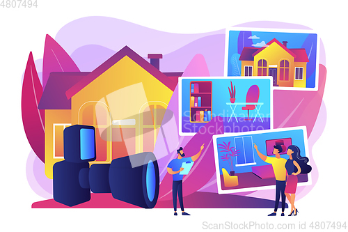 Image of Real estate photography concept vector illustration