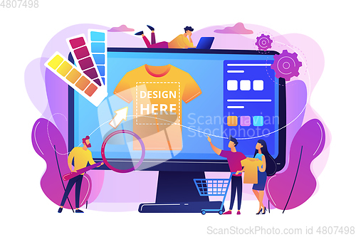 Image of Merch clothing concept vector illustration