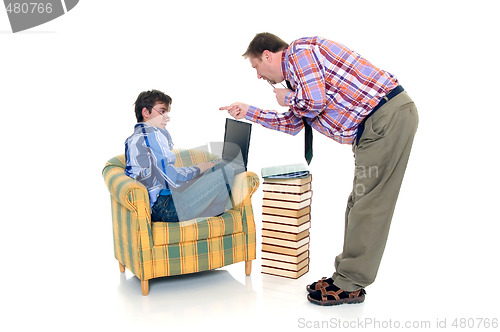 Image of Boy doing homework