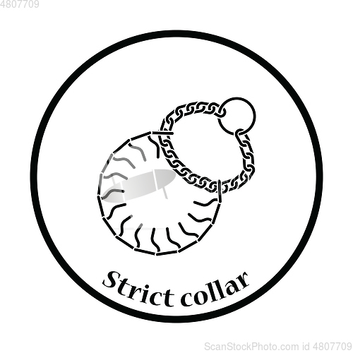 Image of Dogs strict collar icon