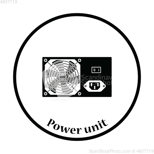 Image of Power unit icon Vector illustration