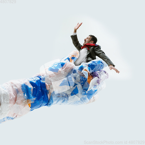 Image of Modern design. Contemporary art collage. Ecology concept.