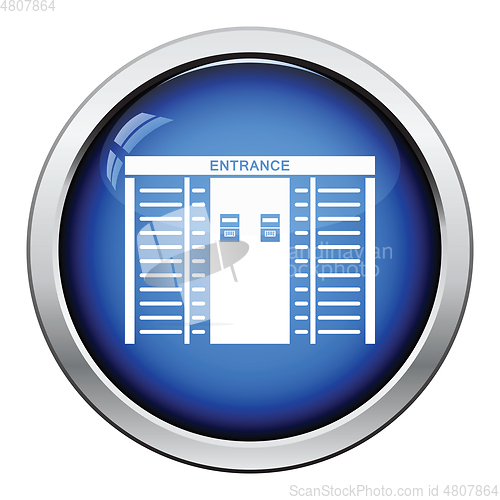 Image of Stadium entrance turnstile icon