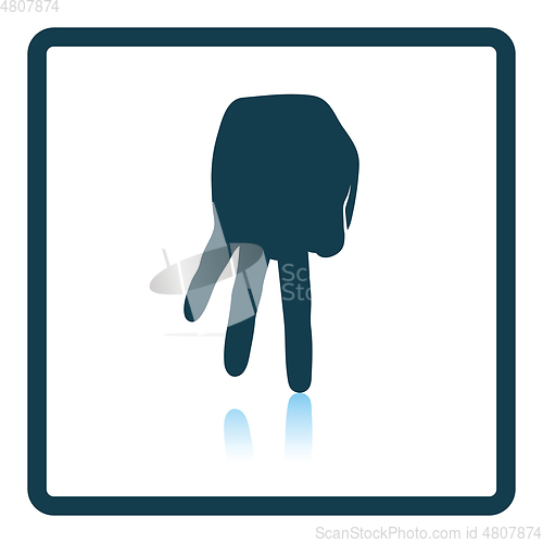 Image of Baseball catcher gesture icon