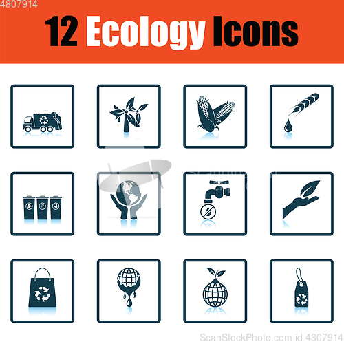 Image of Ecology icon set