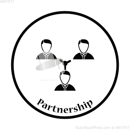 Image of Businessmen connection icon