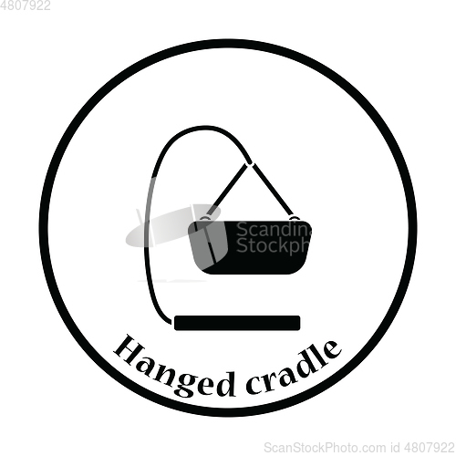 Image of Baby hanged cradle icon