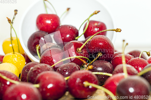 Image of Red ripe cherry