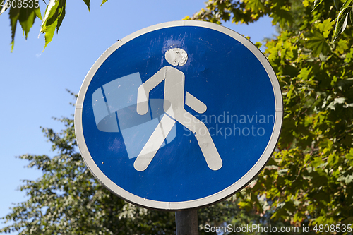 Image of Pedestrian road, close-up