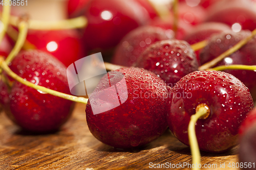 Image of red ripe cherry