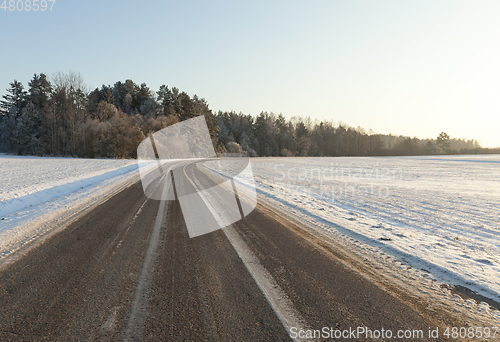 Image of Snow drifts in winter