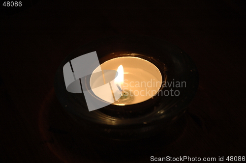 Image of Candle in dark