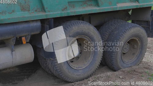 Image of Truck stuck in the mud. UltraHD stock footage