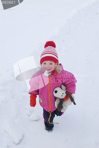 Image of Girl on snow