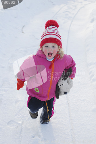 Image of Girl on snow