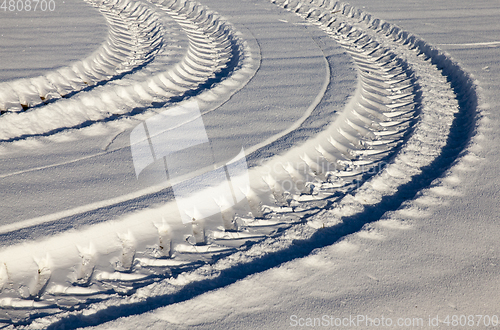 Image of Snow drifts in winter