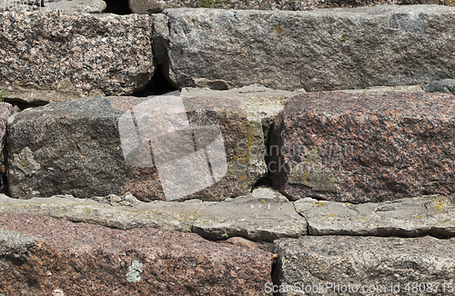 Image of Detail of a stone stairway