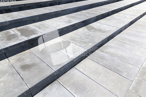 Image of Stairs made of concrete, close-up