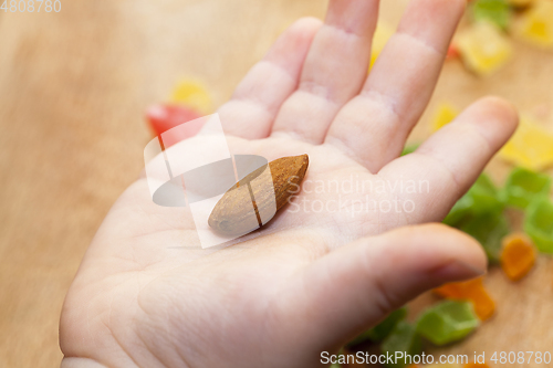 Image of almond nuts, close-up