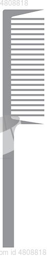 Image of A grey toothcomb vector or color illustration