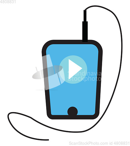 Image of A music wire vector or color illustration