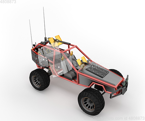 Image of A toy car vector or color illustration