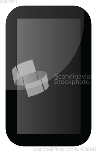 Image of Simple vector icon of a mobile phone on white background