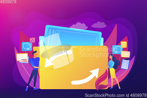 Image of Job sharing concept vector illustration