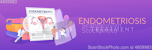 Image of Endometriosis concept banner header.