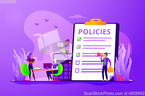 Image of Business rule concept vector illustration