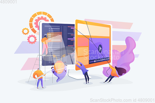 Image of Software testing concept vector illustration